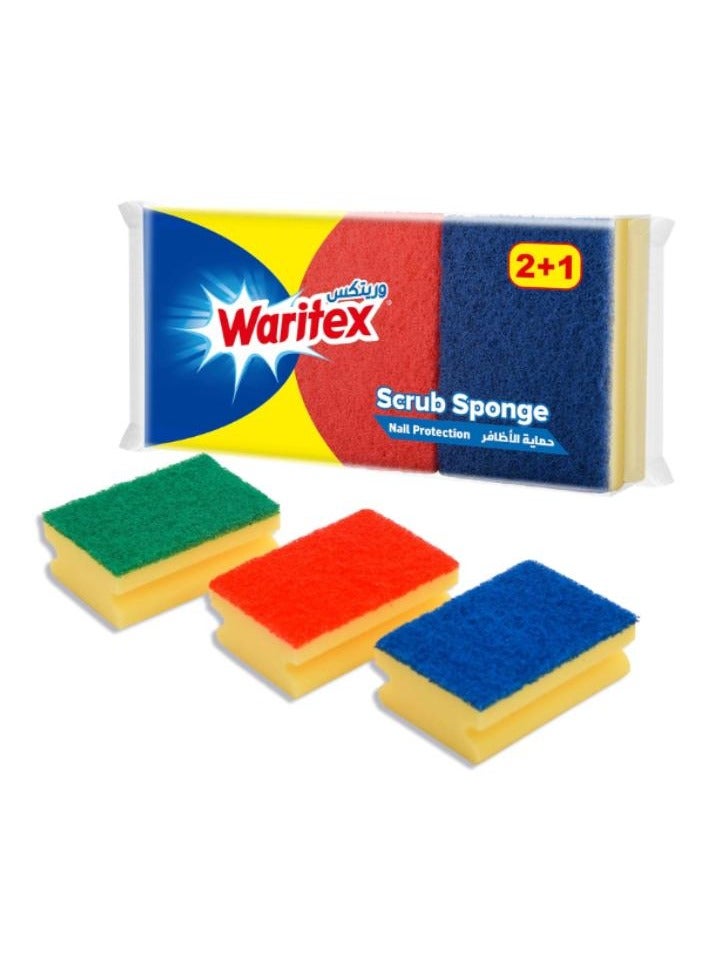 واريتيكس اسفنجة تنظيف متعددة الأغراض لحماية الاظافر (3 قطع) - Image 1